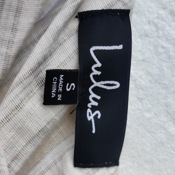 Lulus Midi Dress High Tide One Shoulder Yellow White Striped Women's Size Small - Picture 6 of 9